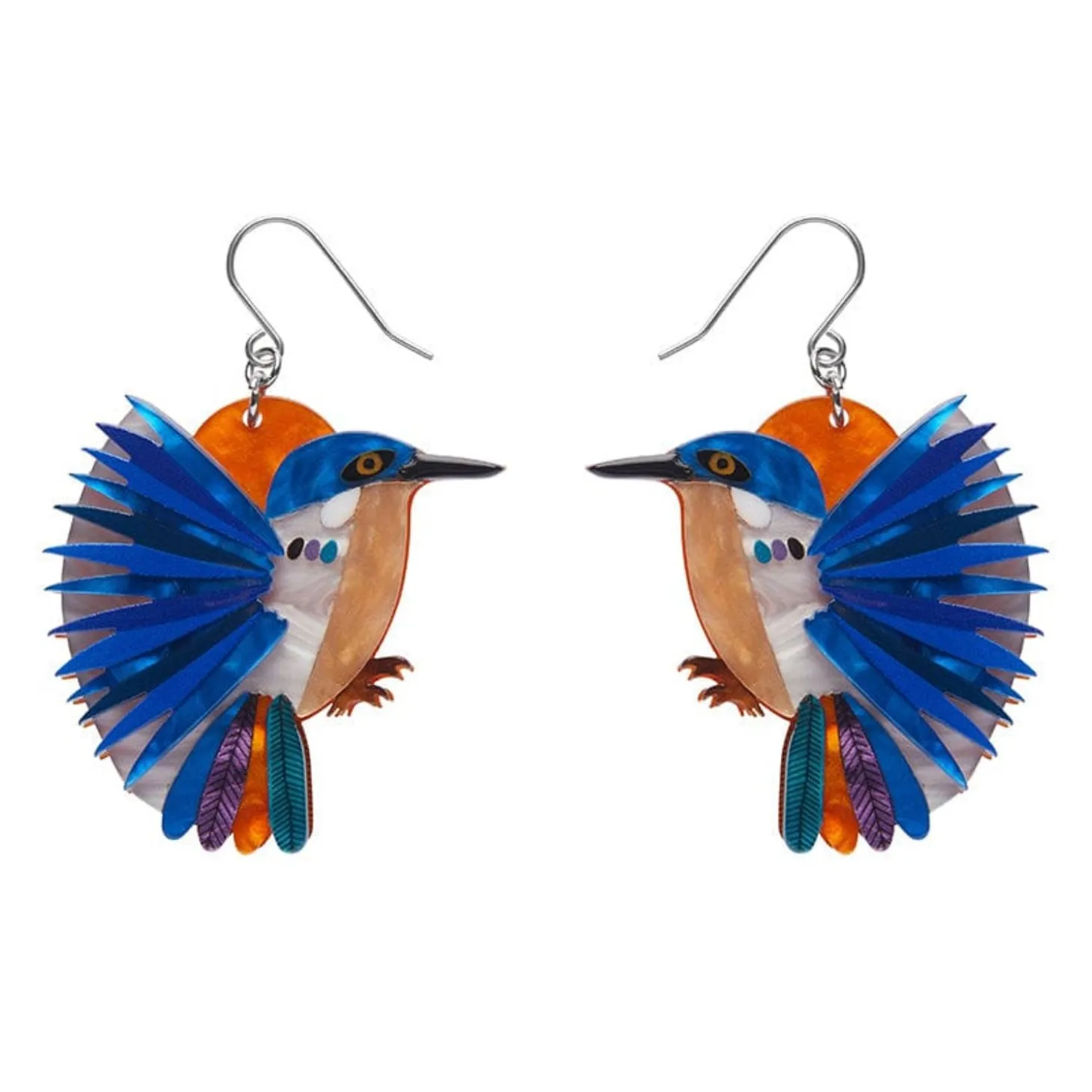 Kyrie Kingfisher Drop Earrings