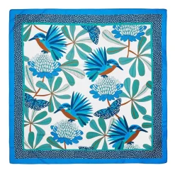 Kyrie Kingfisher Square Scarf