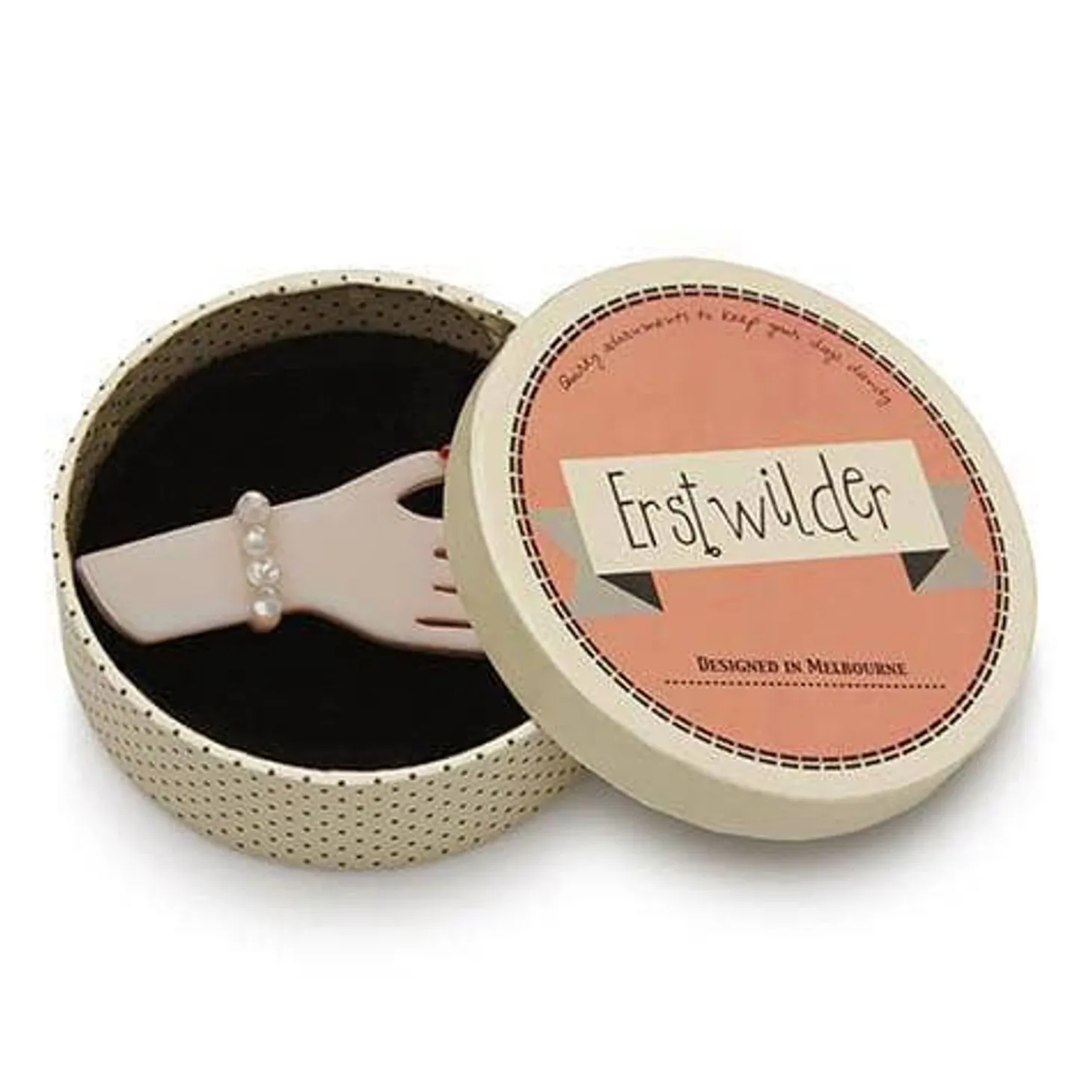 Lacquer De Rouge Brooch