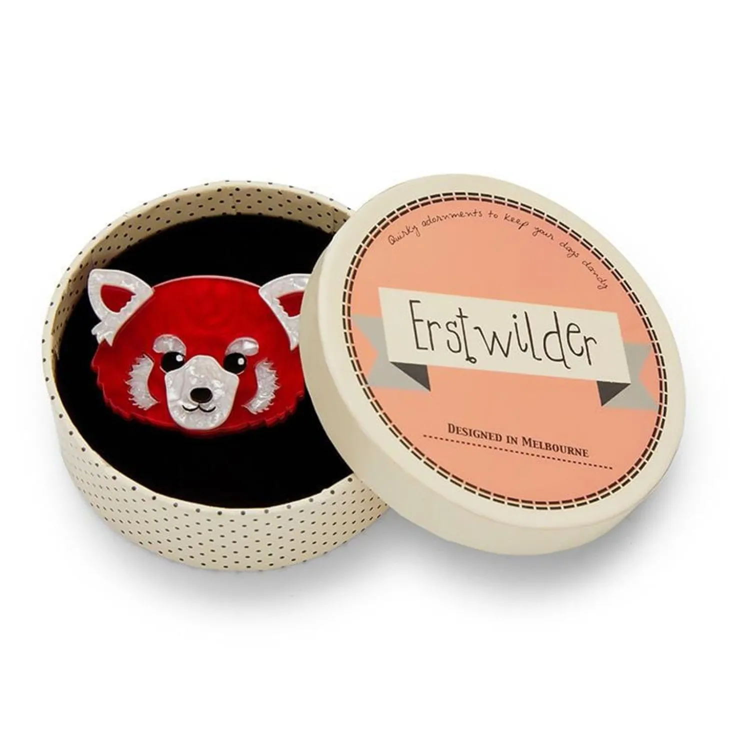 Lesser Rusty Red Panda Brooch