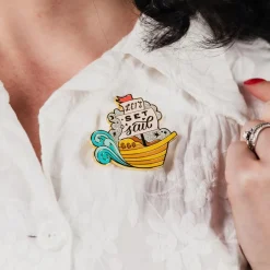 Let'S Set Sail Enamel Pin