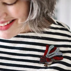 Lilly Lyre Bird Brooch
