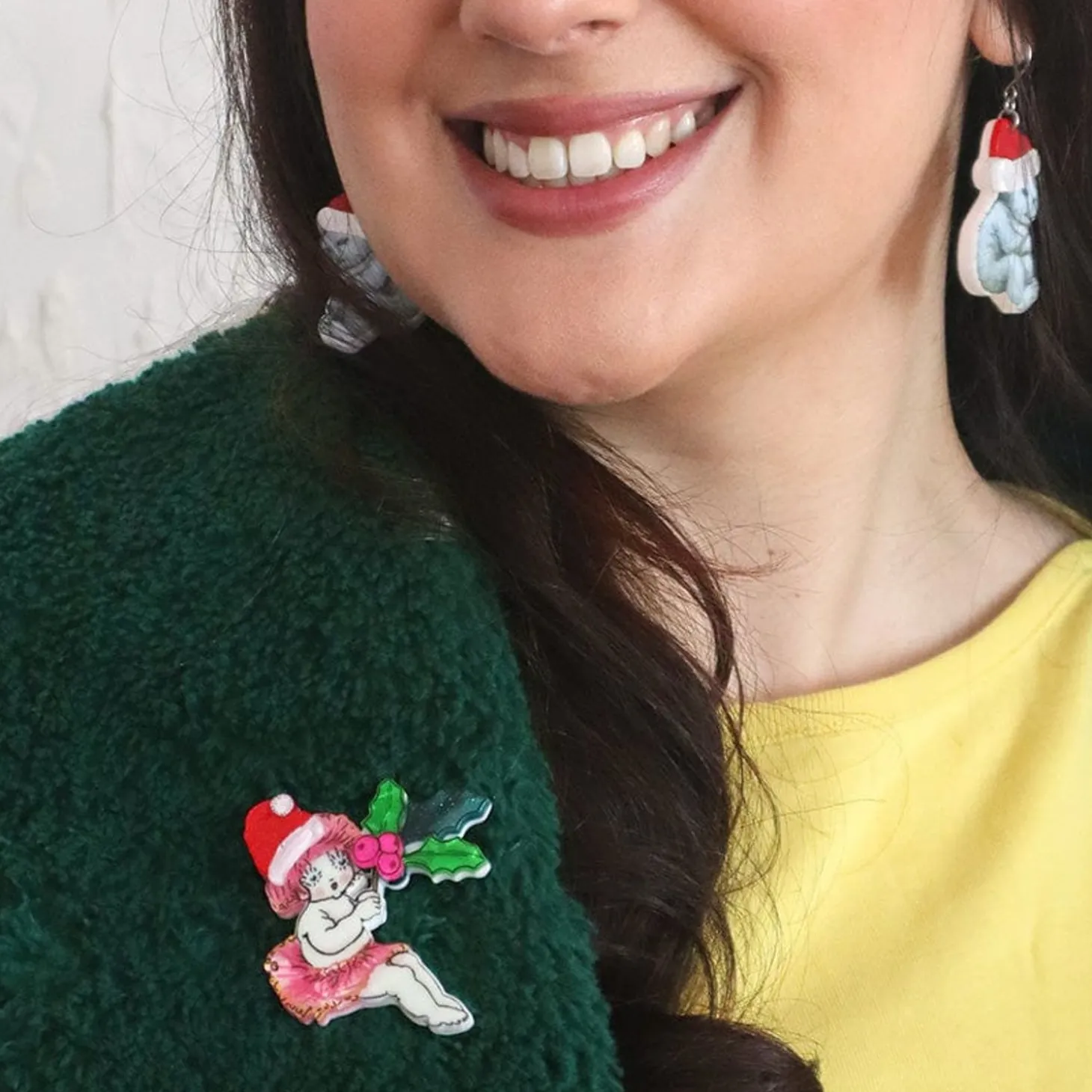 Little Ragged Christmas Blossom Brooch