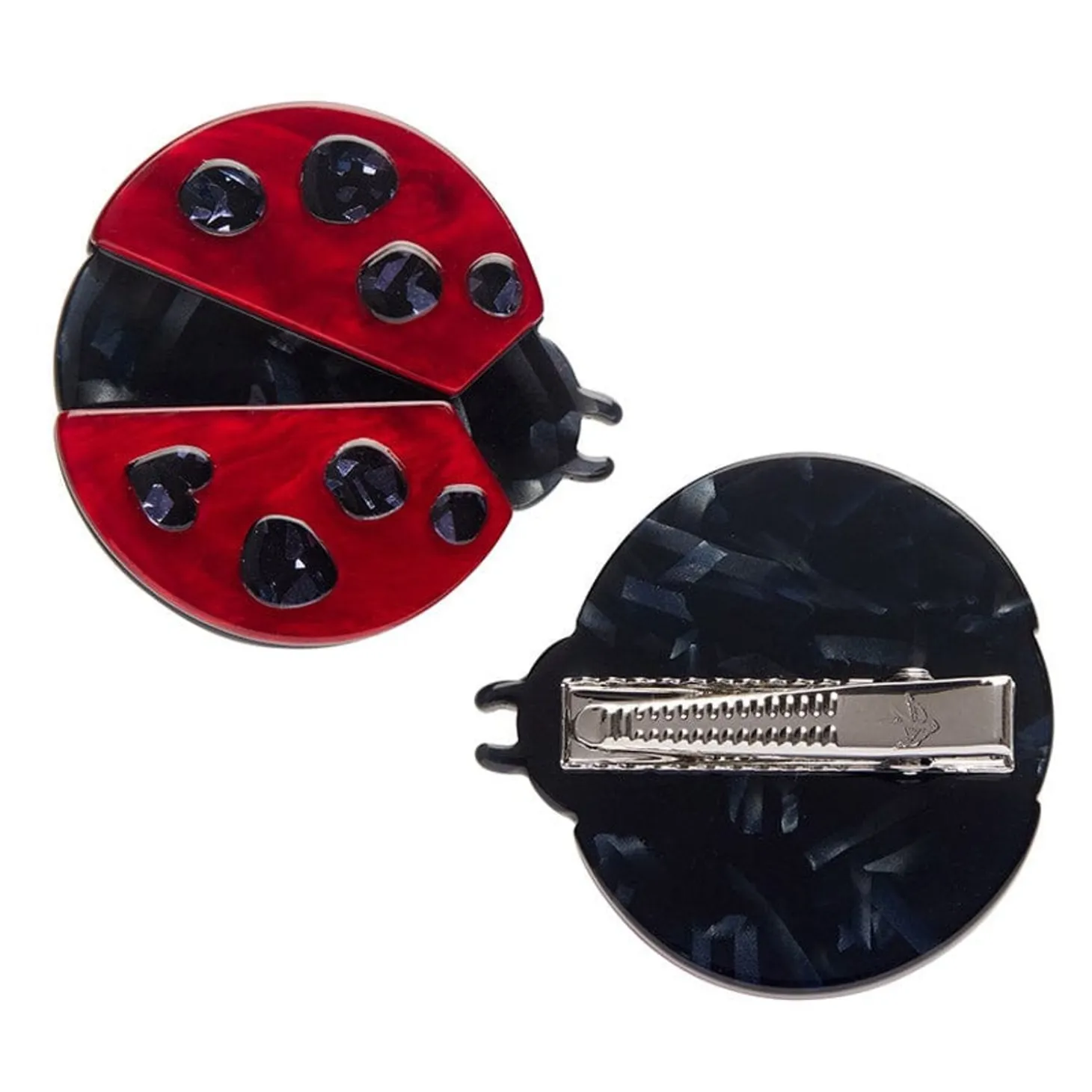 Lou-Lou Ladybug Hair Clips Set - 2 Piece
