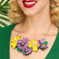 Love-In-Idleness Flower Necklace (Large)
