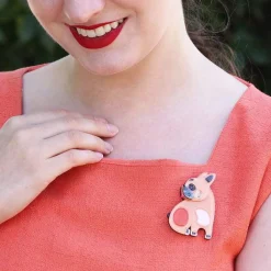 Luce The French Bulldog Brooch