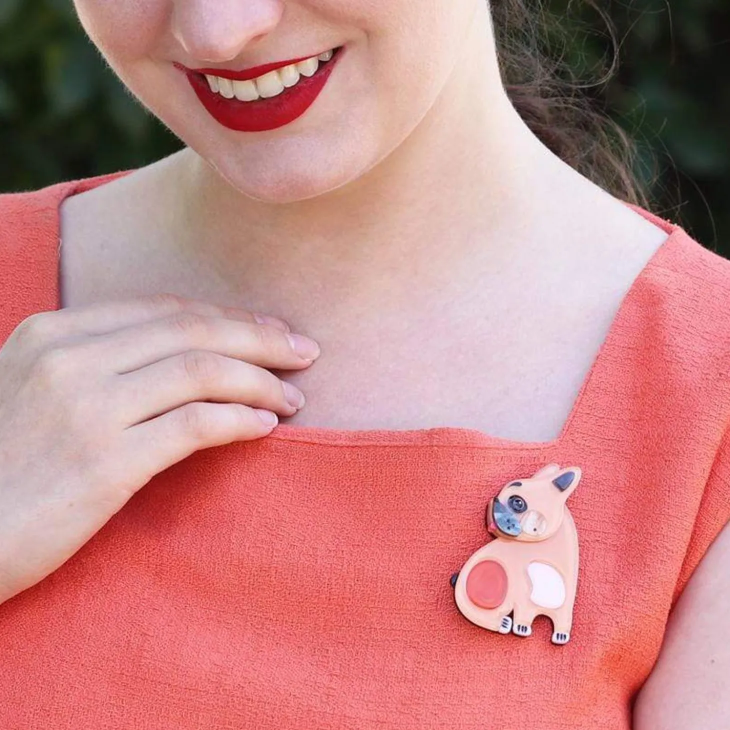 Luce The French Bulldog Brooch