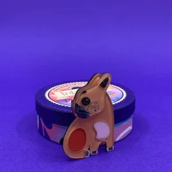 Luce The French Bulldog Brooch