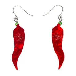 Lucky Little Horn Drop Earrings