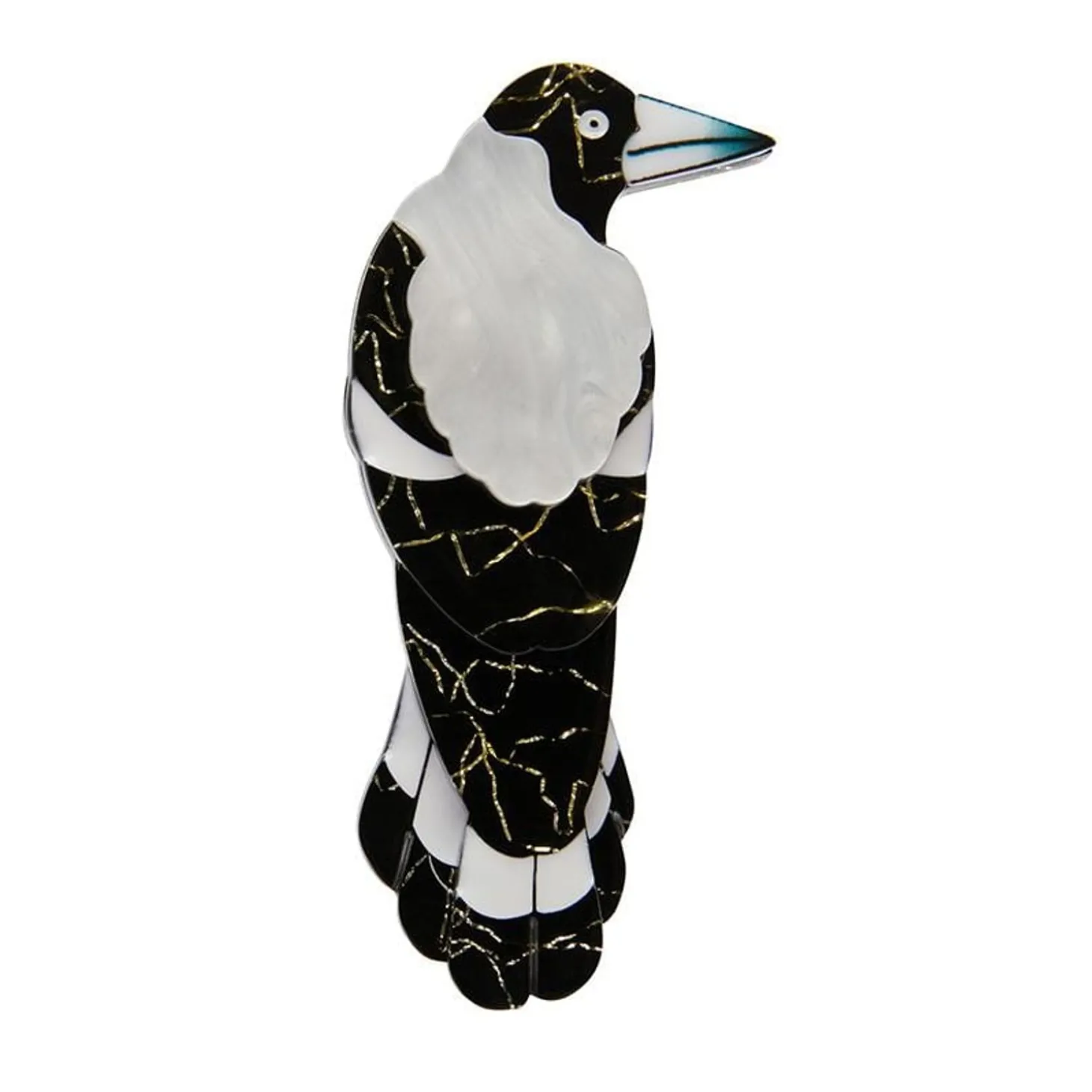 Marjorie Magpie Brooch