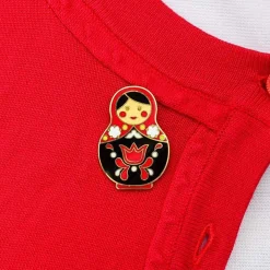 Matryoshka Memories Large Enamel Pin
