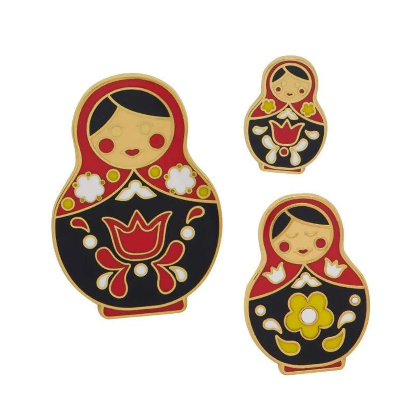 Matryoshka Memories Small Enamel Pin