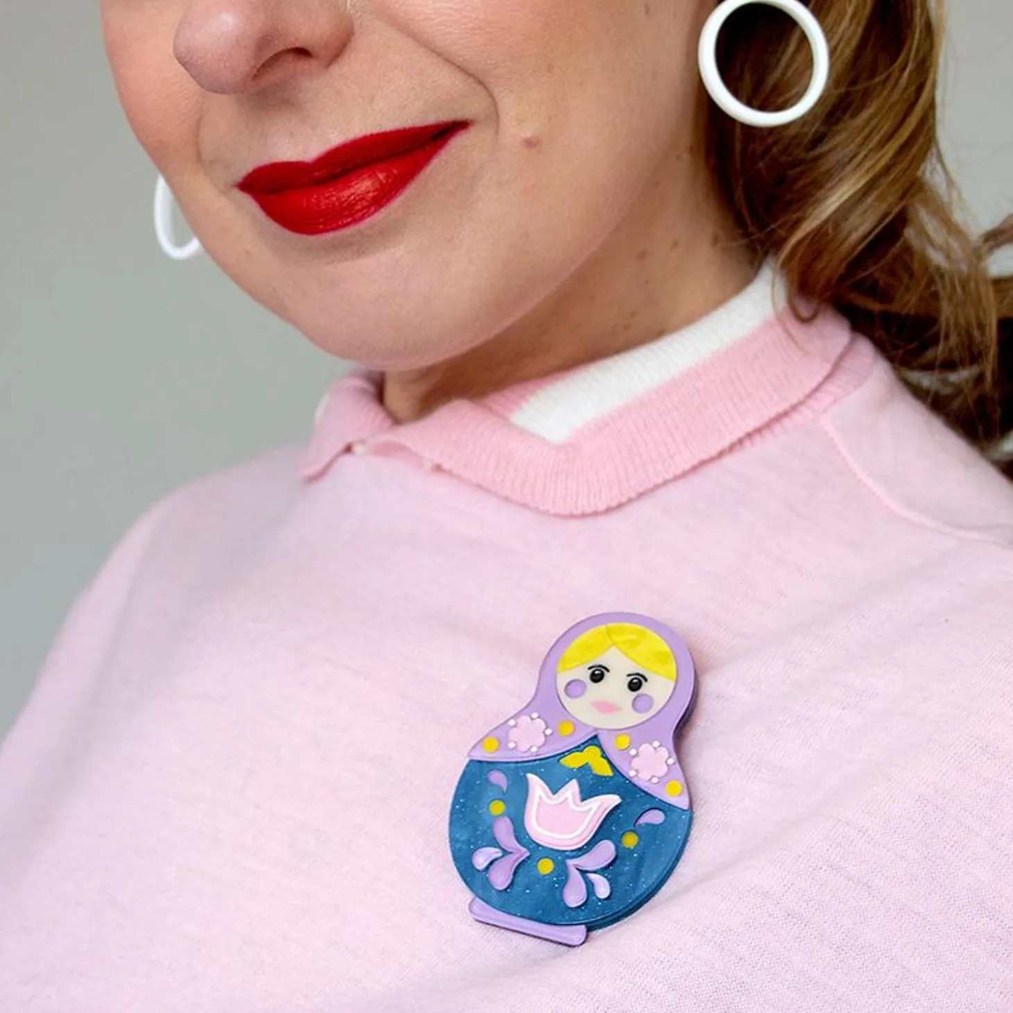 Matryoshka Memories Toy Brooch