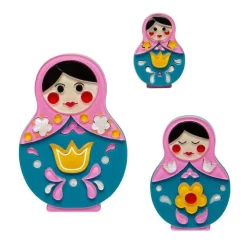Matryoshka Memories Toy Brooch Set