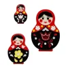 Matryoshka Memories Toy Brooch Set