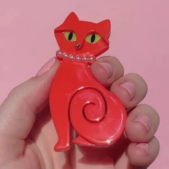 Meow At Midnight Brooch