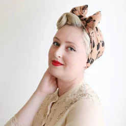 Meow At Midnight Head Scarf