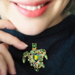 Michelle Stone Set Crystal Brooch