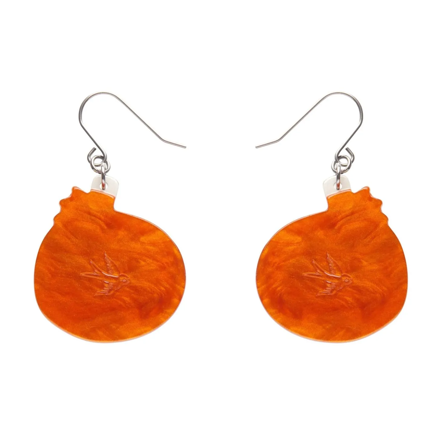 Midnight Magic Pumpkin Drop Earrings
