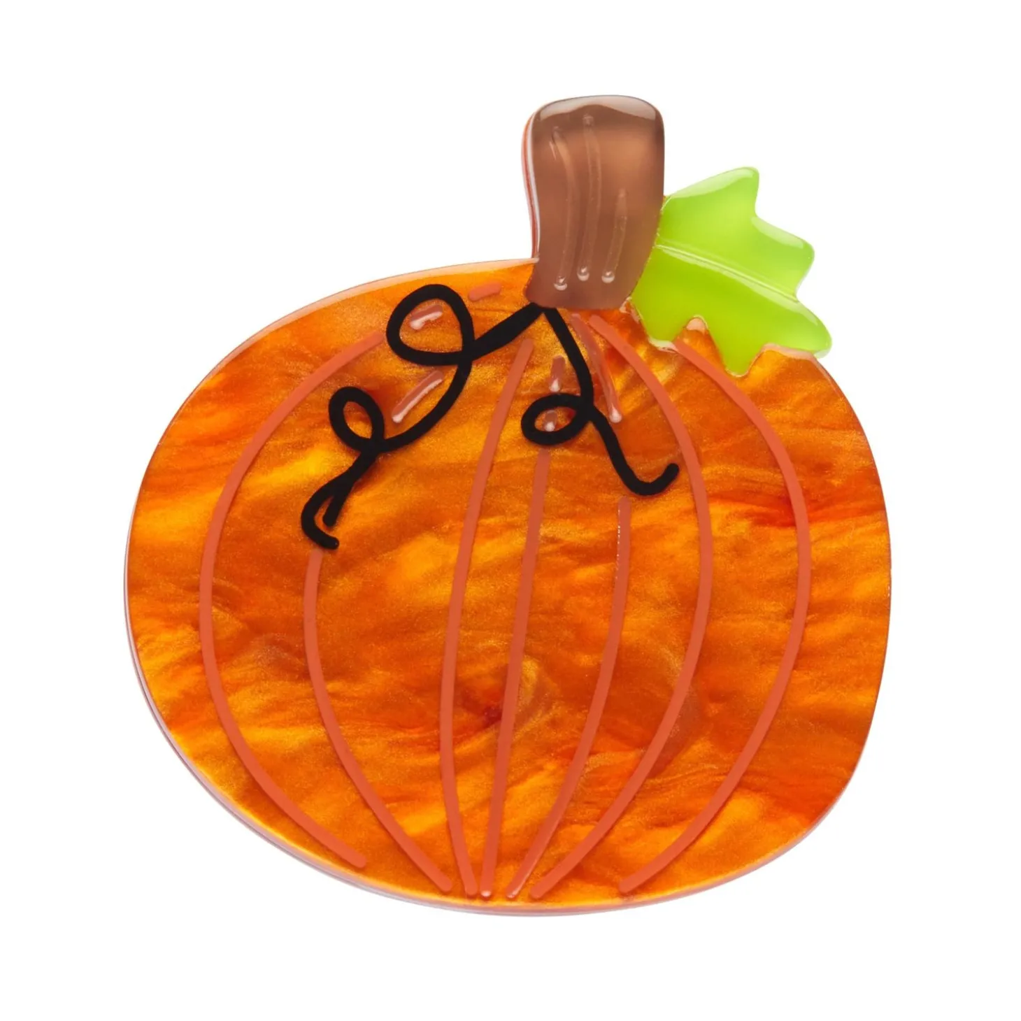 Midnight Magic Pumpkin Mini Brooch