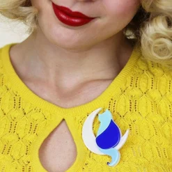Minna'S Moon Cat Brooch
