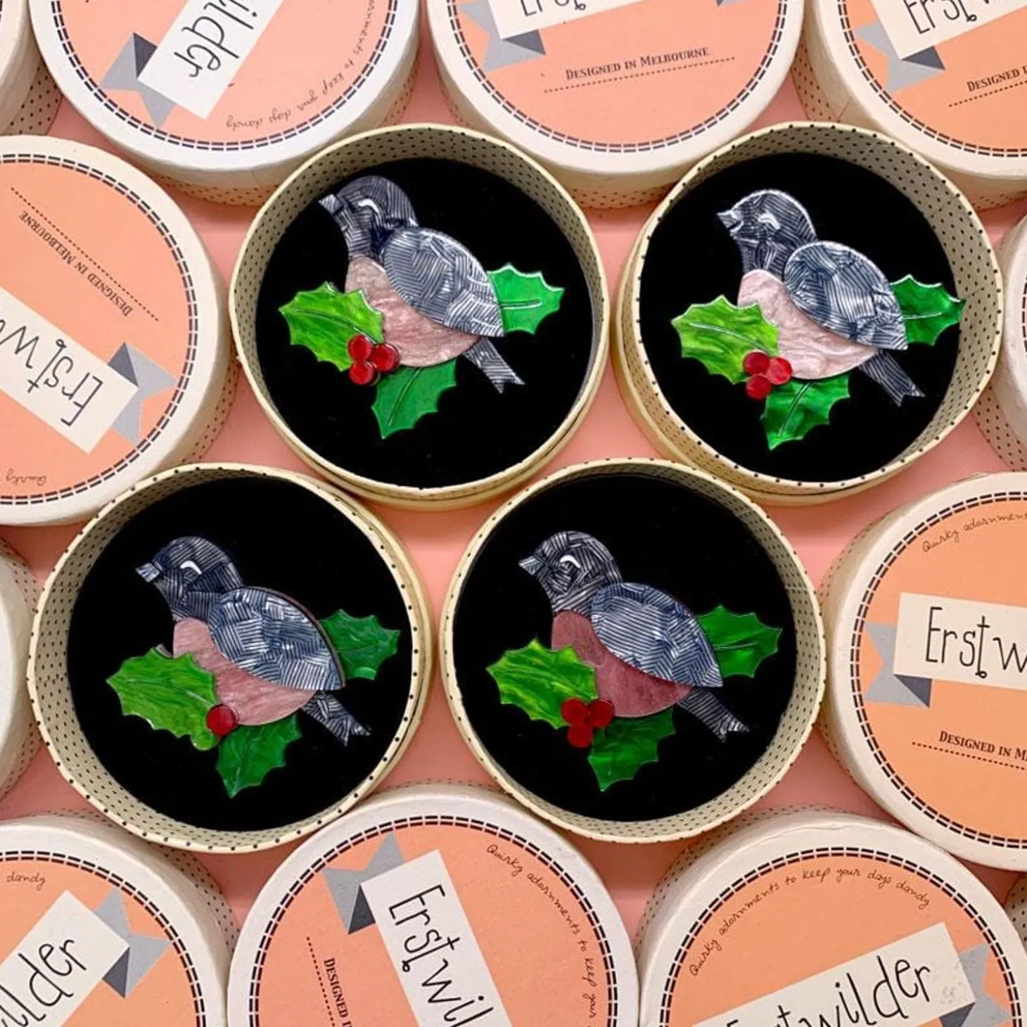 Miss Mistletoe Brooch