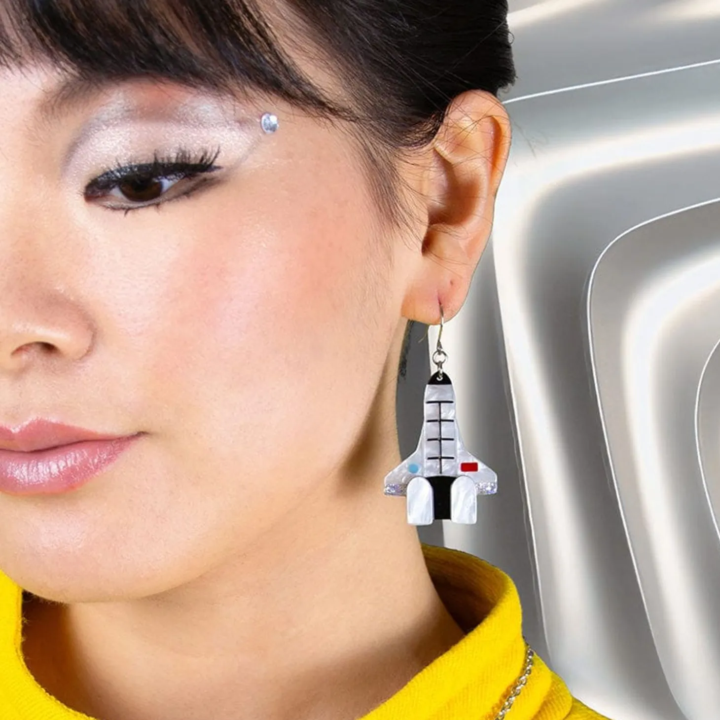 Mission To The Moon Drop Earrings