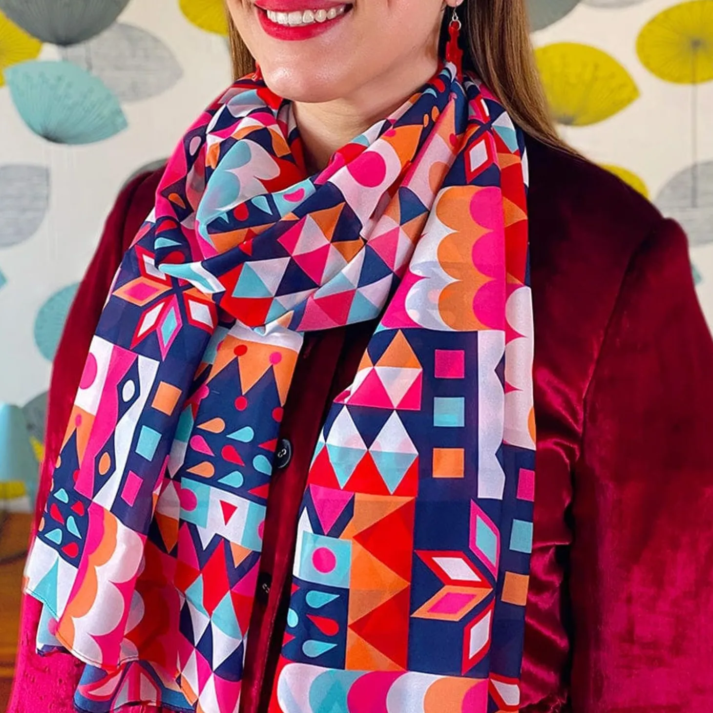 Modern Holiday Neck Scarf