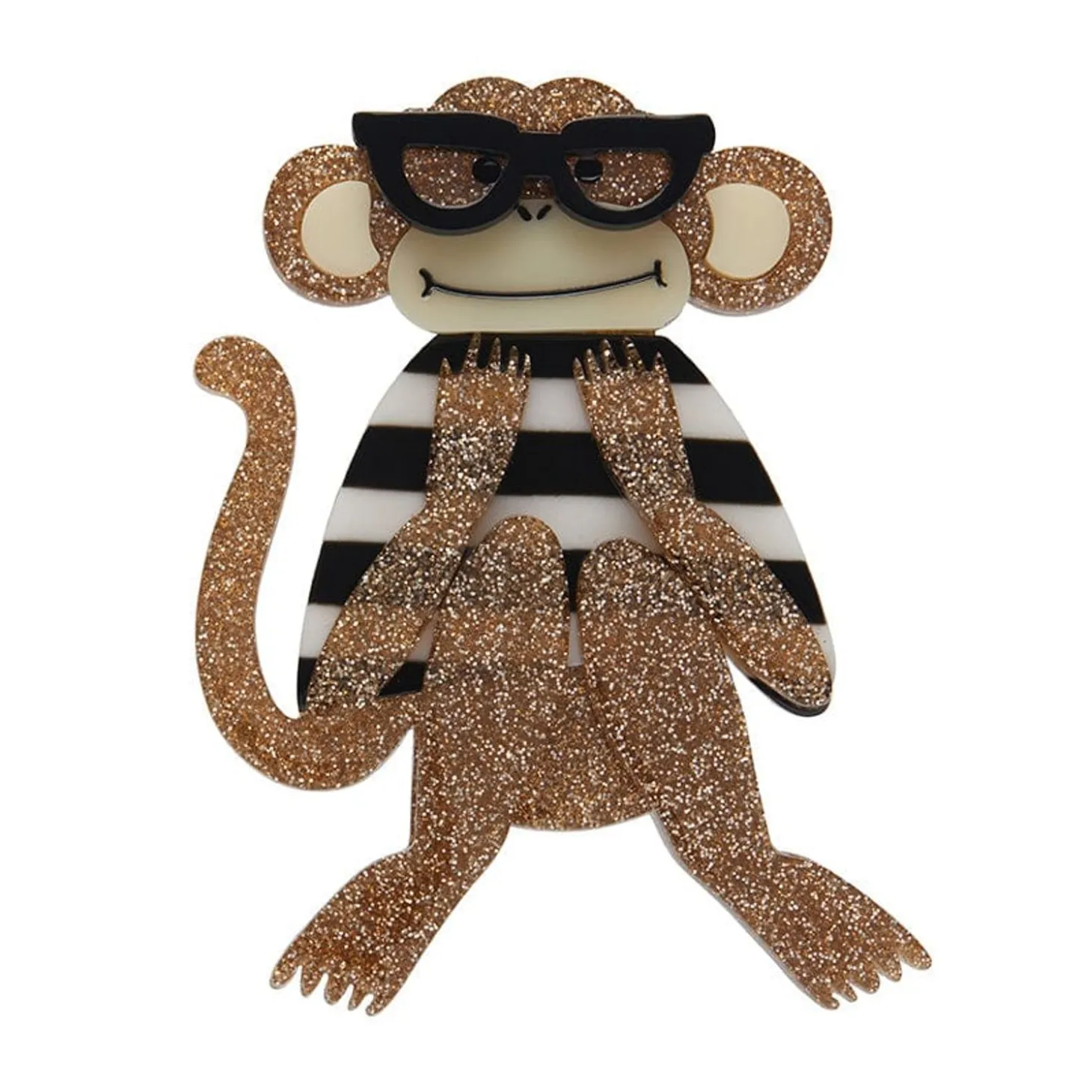 Moe The Monkey Lover Brooch