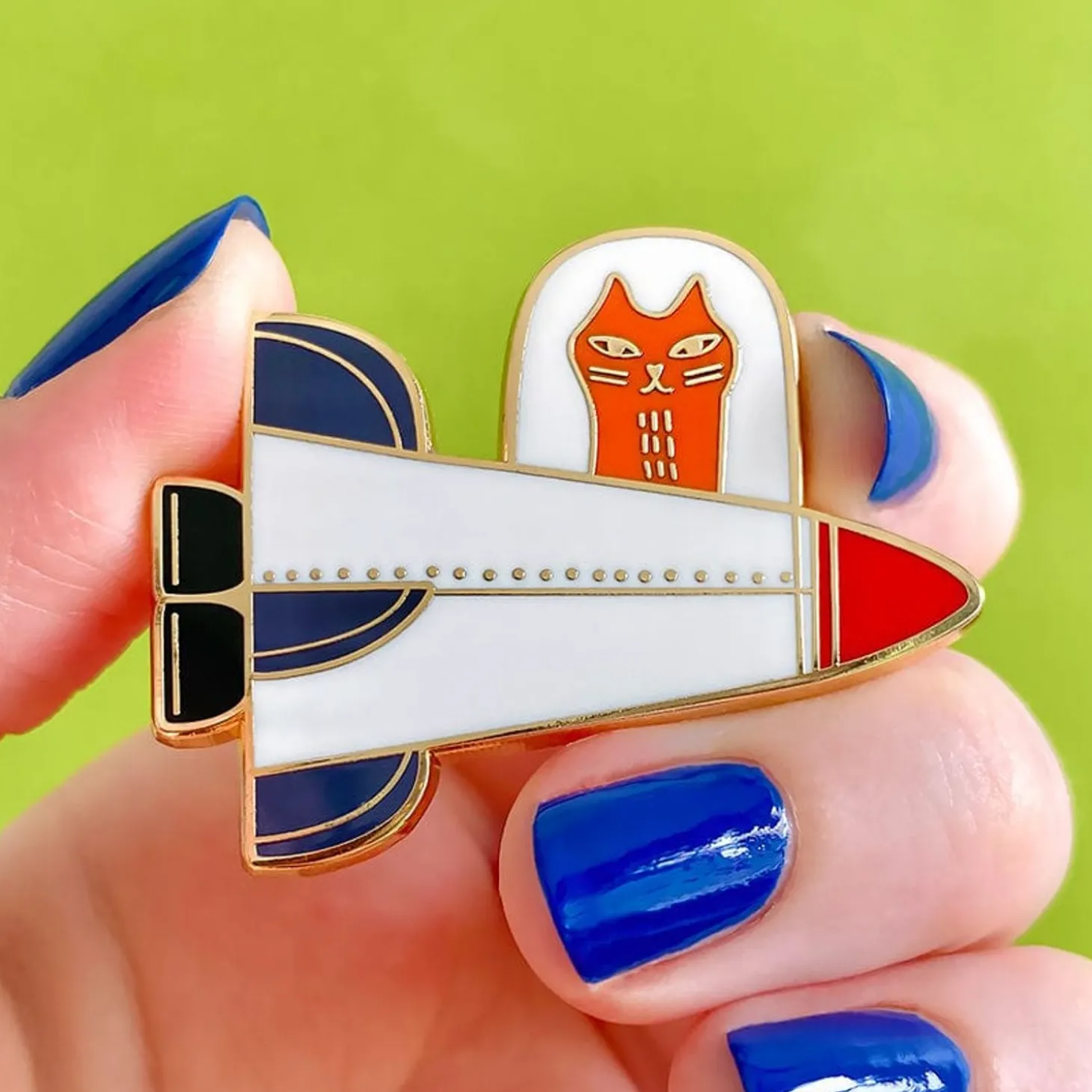 Moon Ride Enamel Pin