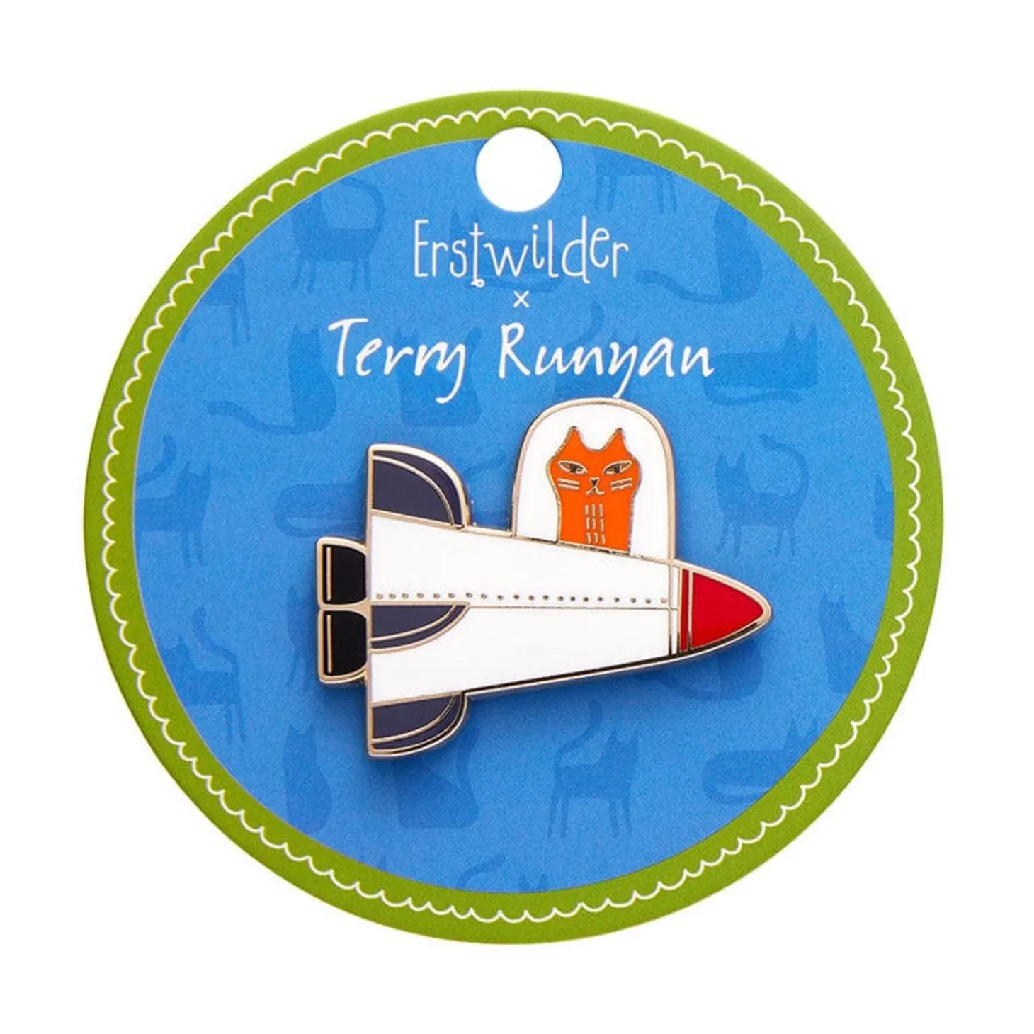 Moon Ride Enamel Pin