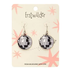 Mosaic Mirror Enamel Drop Earrings
