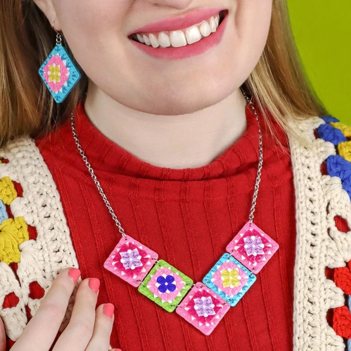 Mosaic Motifs Necklace