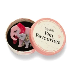 Mother Ella Elephants Brooch
