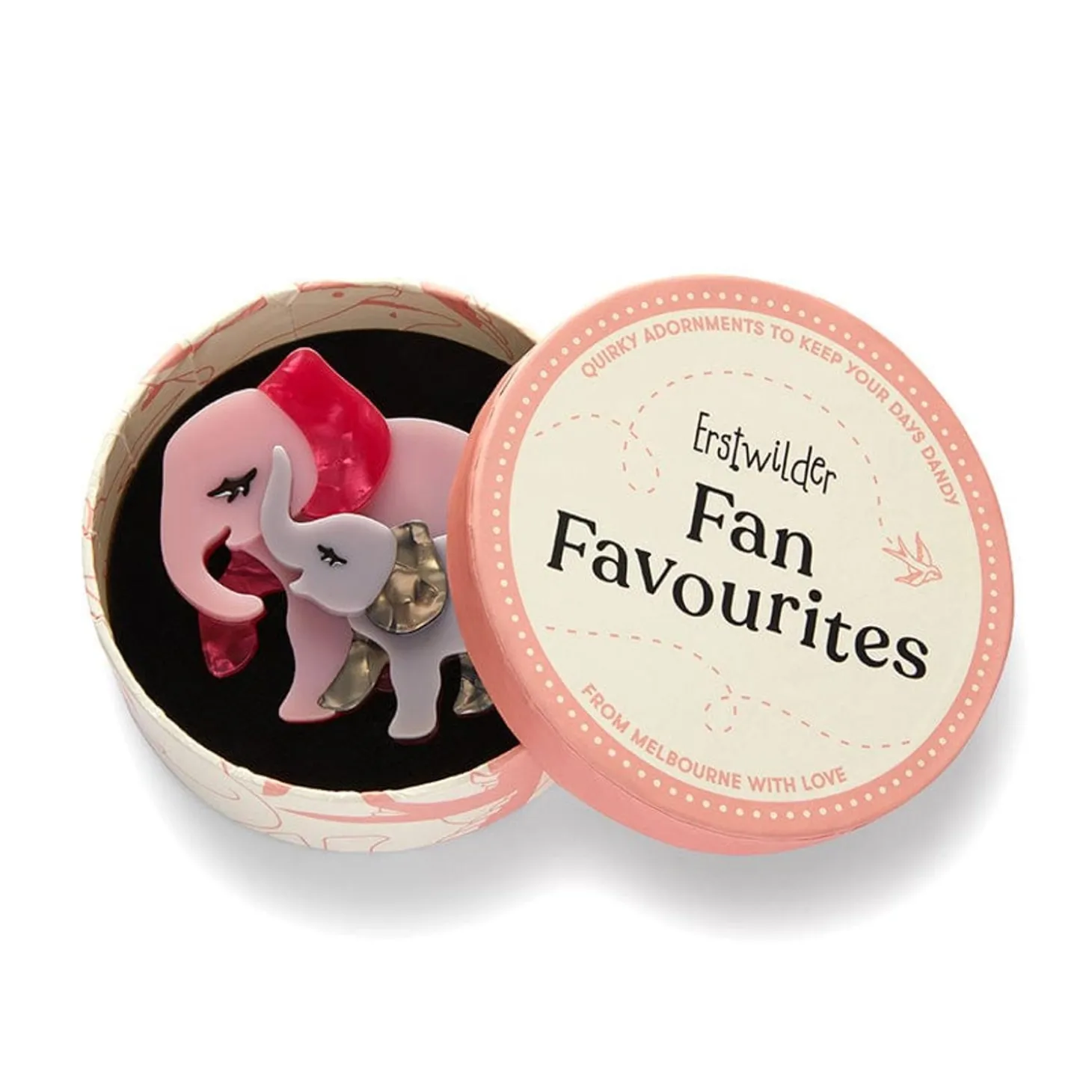 Mother Ella Elephants Brooch