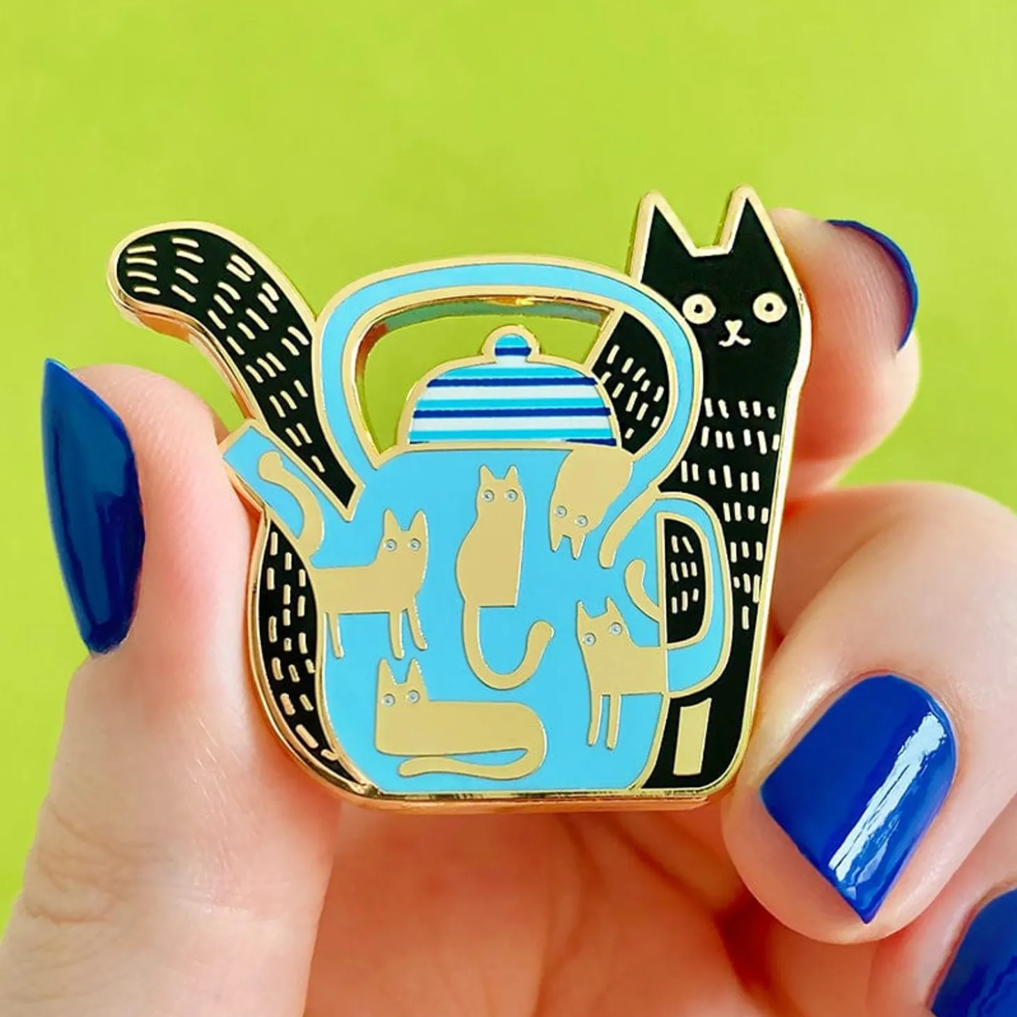 Mouse Tea Enamel Pin