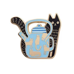 Mouse Tea Enamel Pin