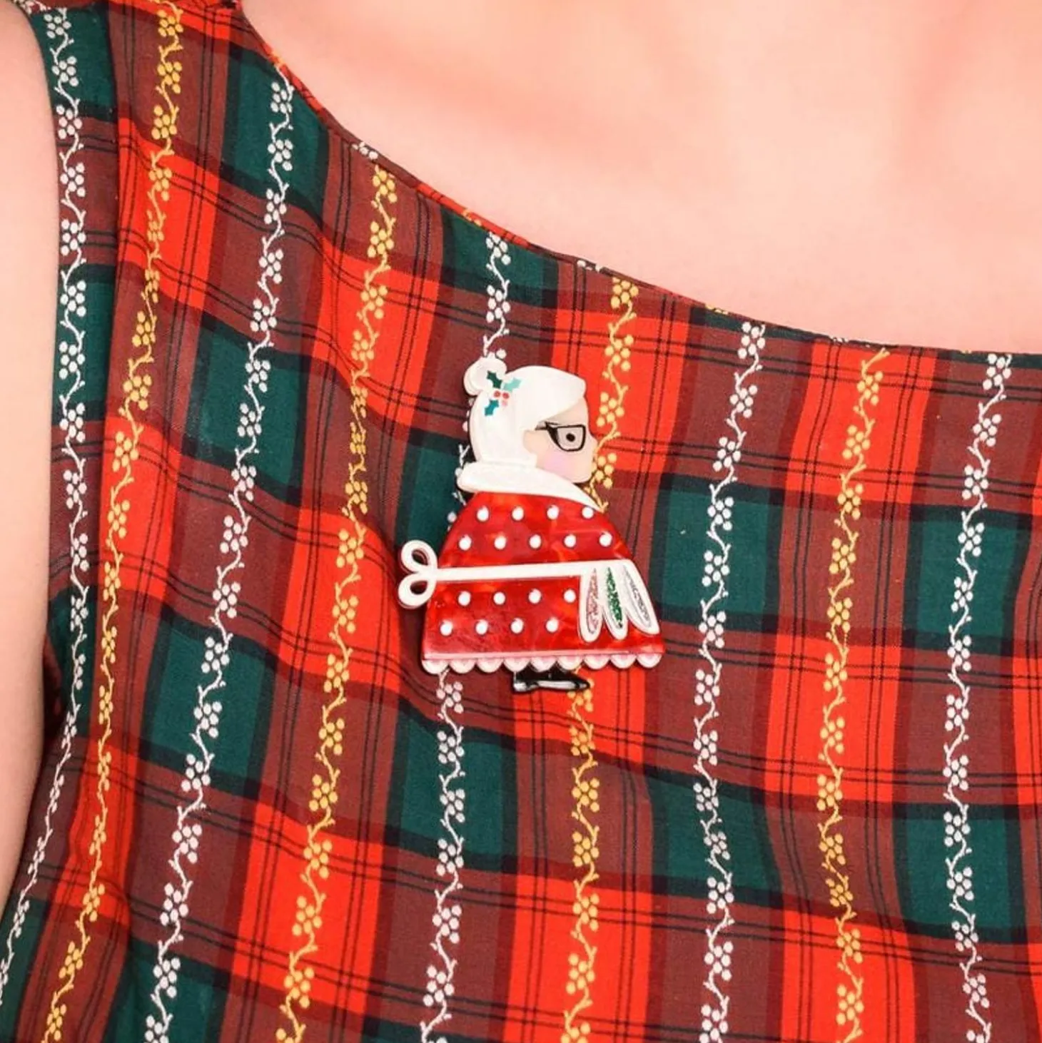 Mrs. Clause Brooch