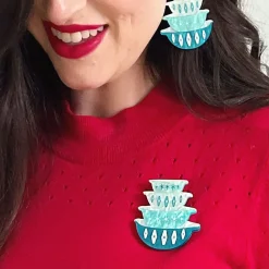 Nanna'S Prized Diamond Bowls Brooch