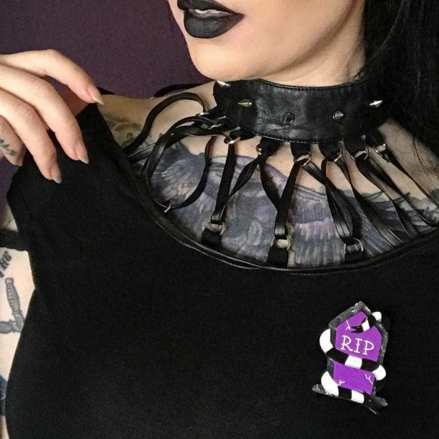 Neitherworld Tombstone Brooch