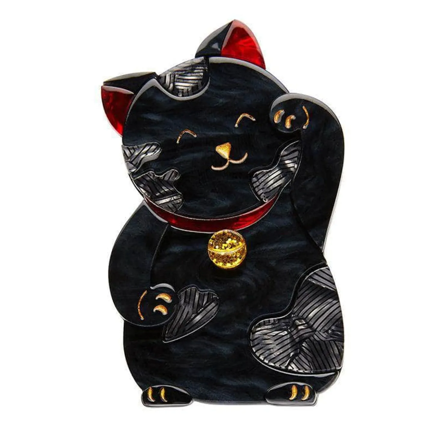 Neko The Beckoner Brooch