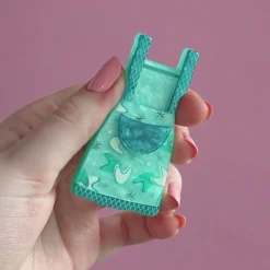 No Strings Attached Brooch - Teal