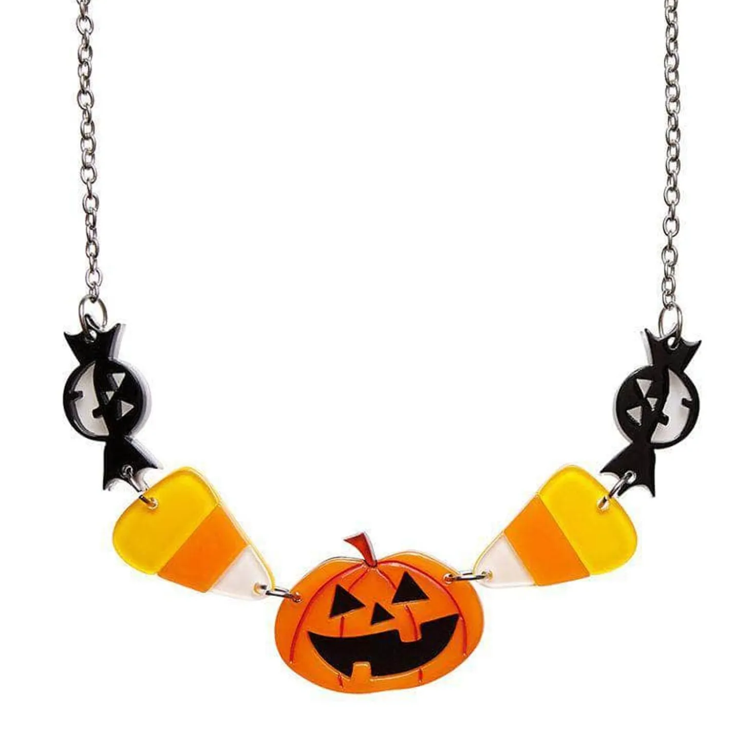 No Tricks Halloween Necklace