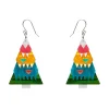 O Christmas Tree Drop Earrings