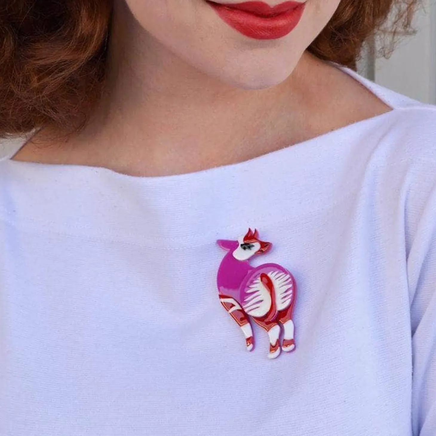 Okapi Of Course Brooch