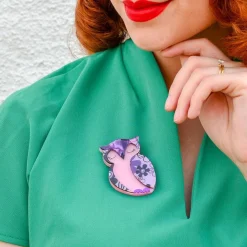 Olive Owl Brooch