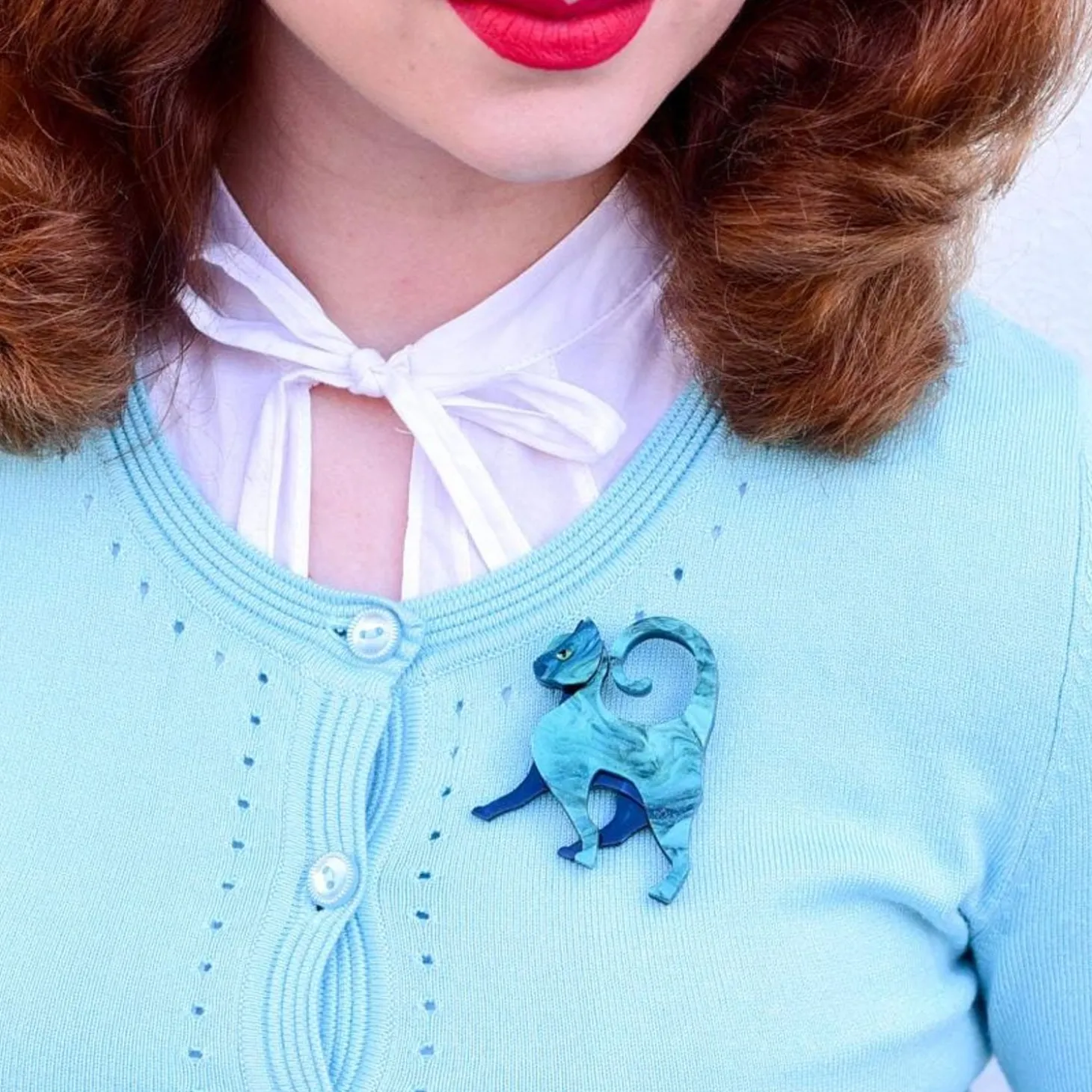 On The Prowl Cat Brooch
