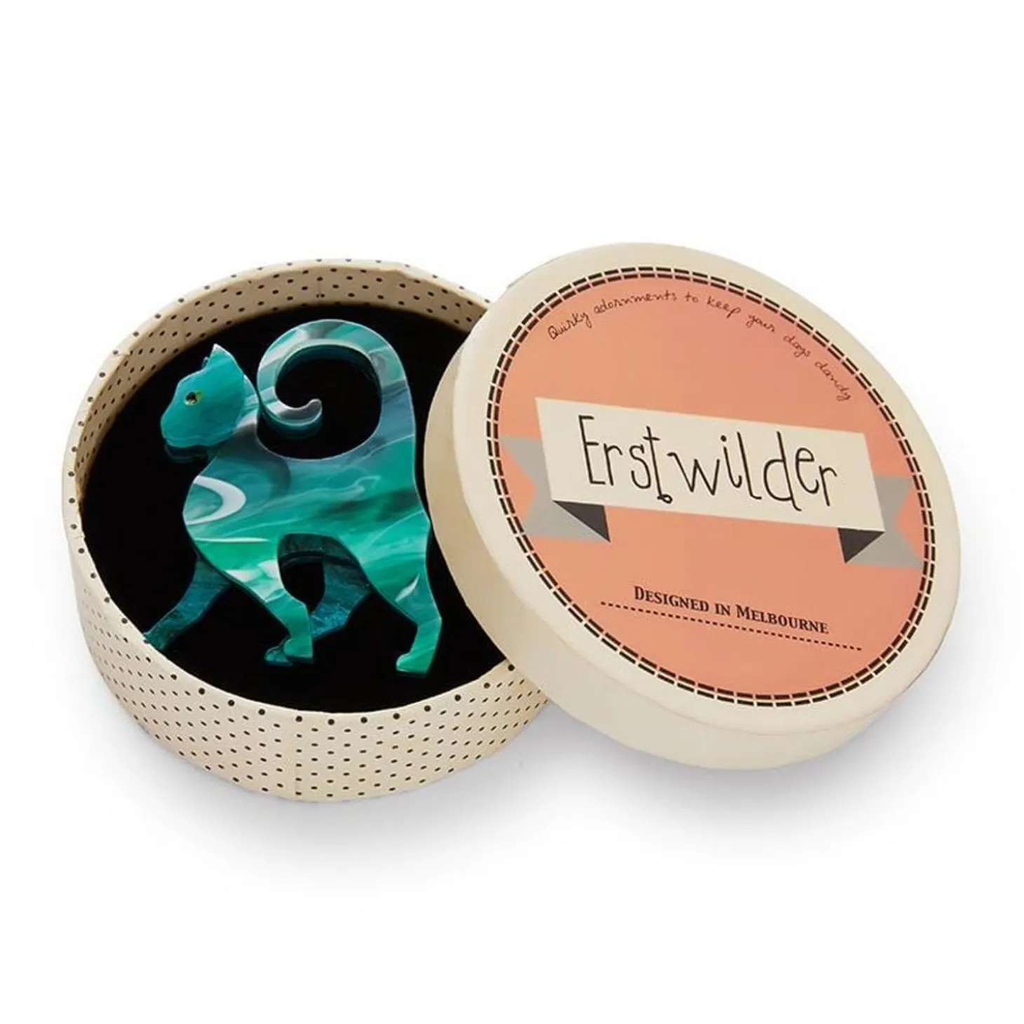On The Prowl Cat Brooch