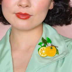 Orange Crush Brooch