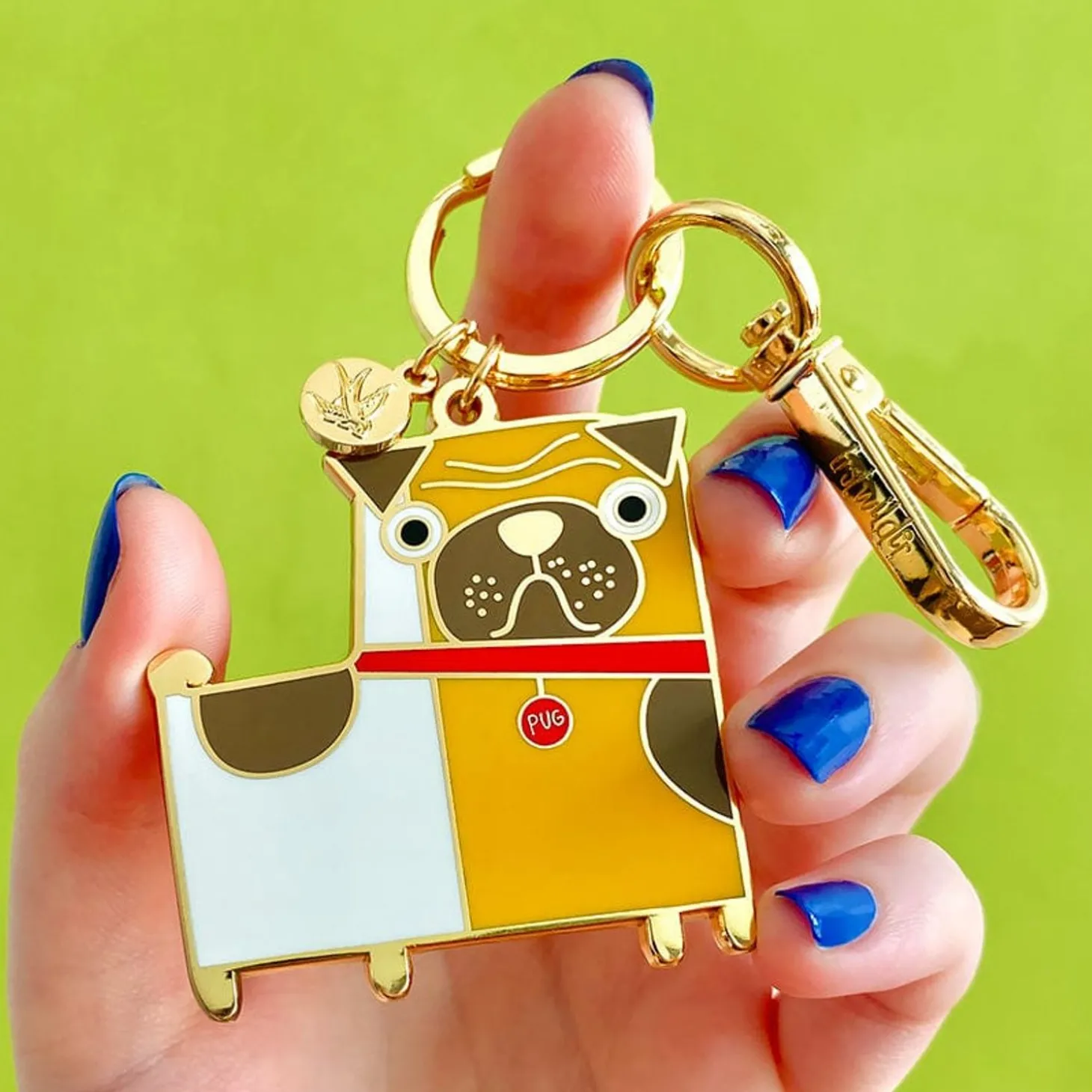 Order Of The Pug Enamel Key Ring
